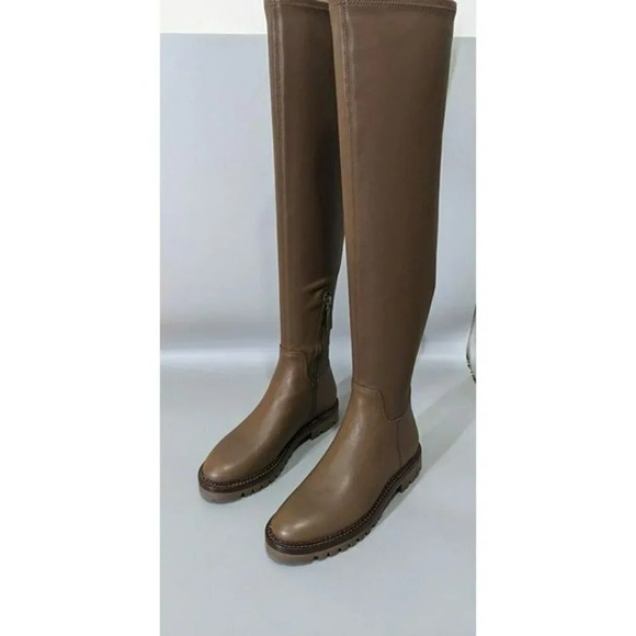 Vince Women's Cabria Lug Over-The-Knee Boot Zipper Dark Wheat Size 6 (MSRP $695) - Picture 5 of 9